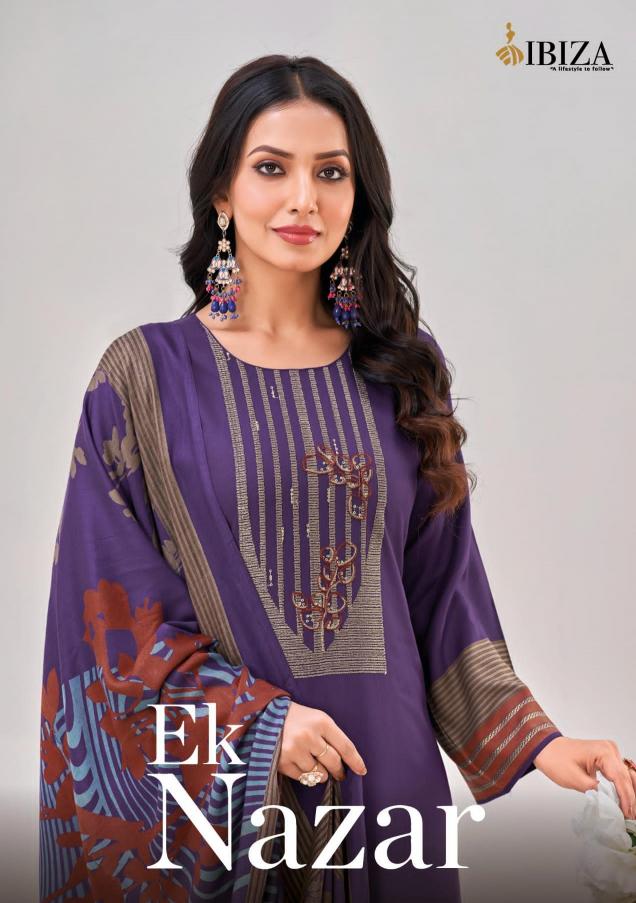ek nazar by ibiza viscose muslin attractive look unstitch ladies suit online 
