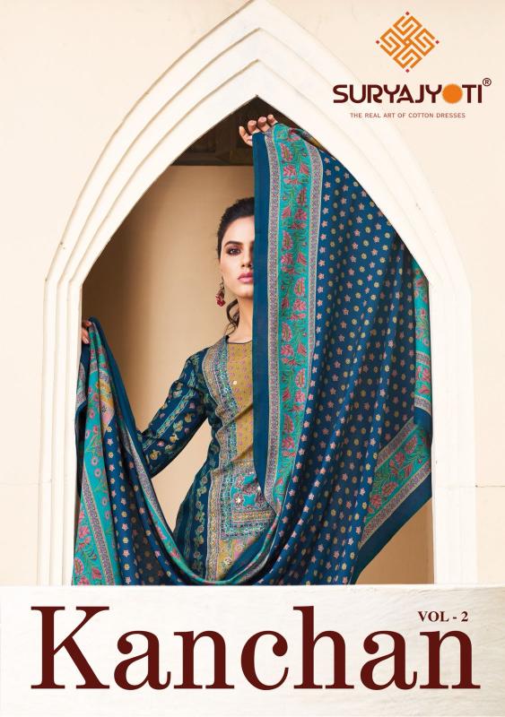 suryajyoti kanchan vol 2 modal discharge print daily wear pakistani unstitch suits 