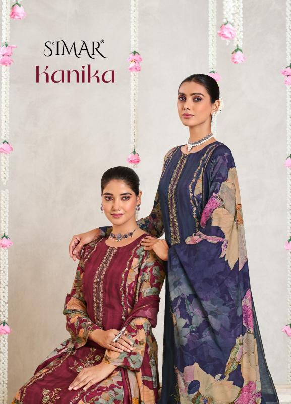 glossy kanika attractive look viscose muslin unstitch salwar suit set 