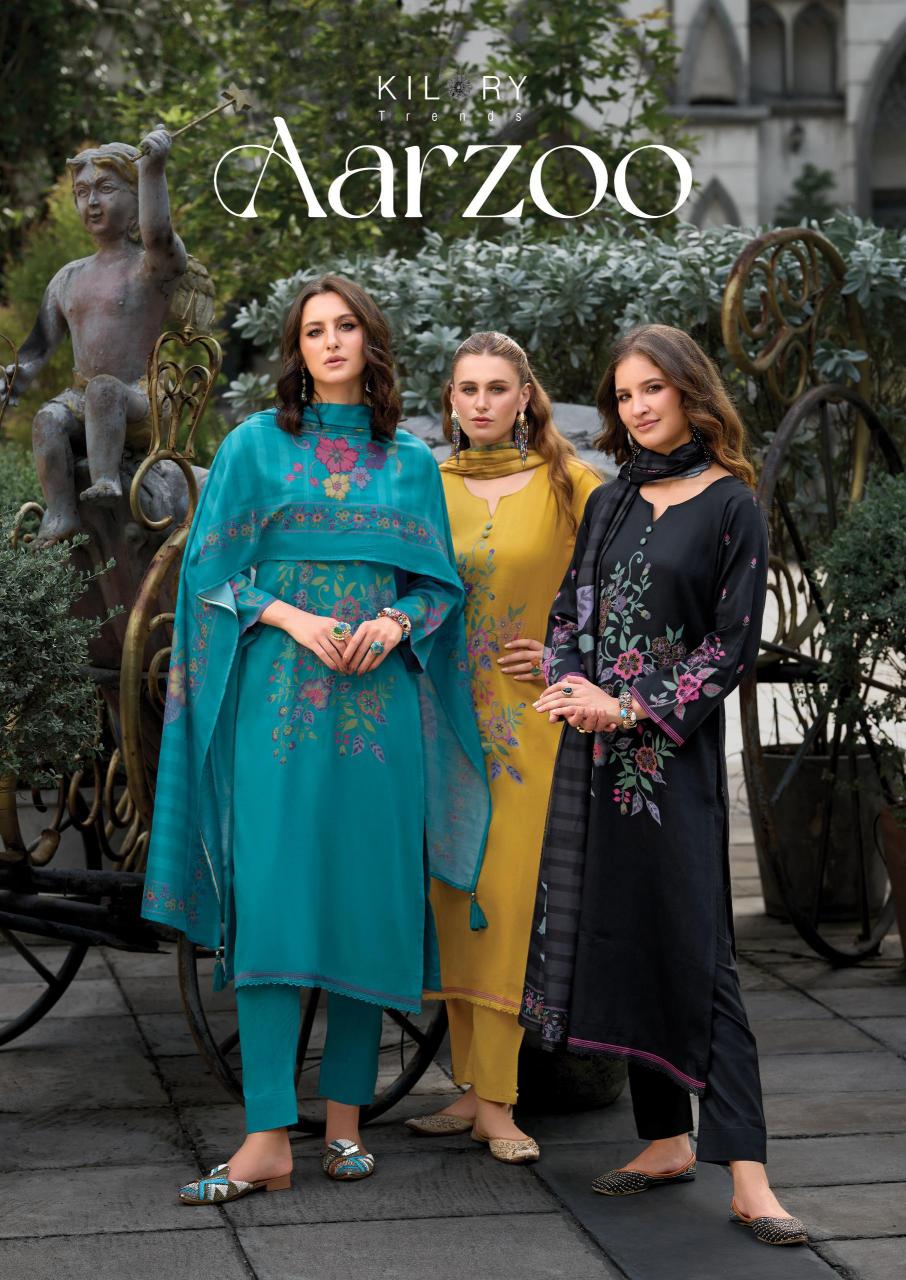 aarzoo by kilory trends jamm cotton digital printed with handwork casual wear salwar suit