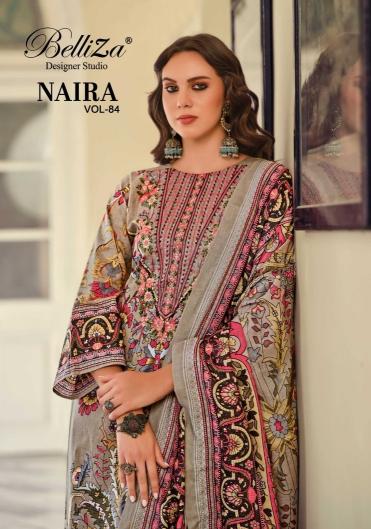 belliza designer naira vol 84 regular wear cotton unstitch pakistani ladies suits 