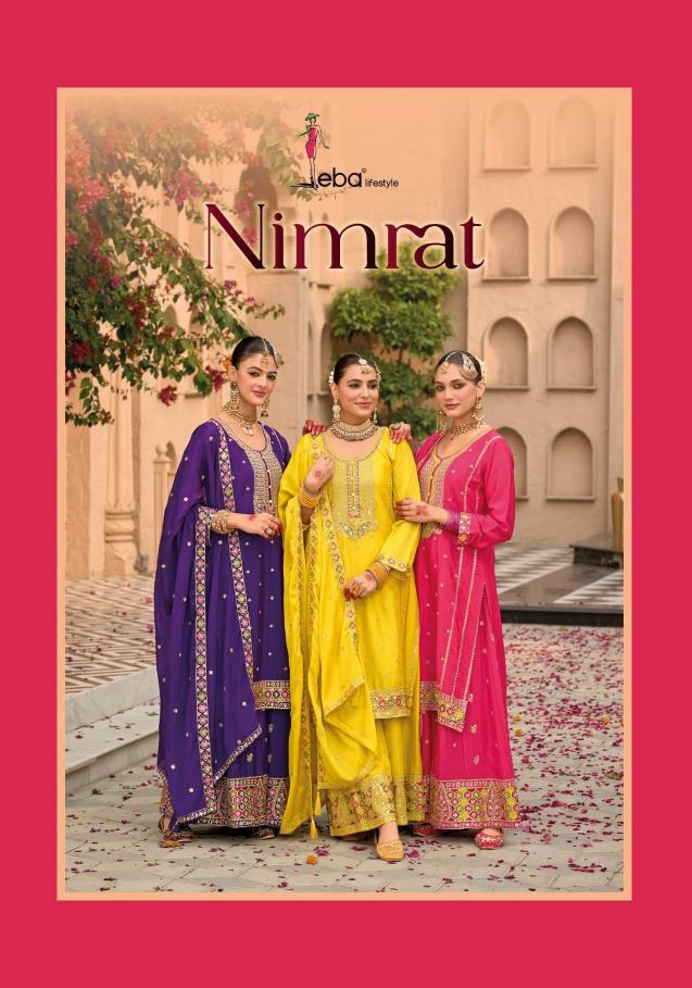 eba lifestyle nimrat chinon readymade plazzo kurti with dupatta perfect for festivals