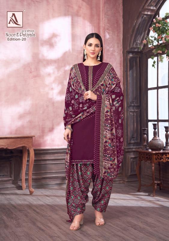 alok launch noor e patiyala vol 20 zam dyed casual 3pcs dress 