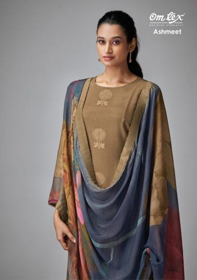 ashmeet by omtex muslin jacquard trendy salwar kameez online 