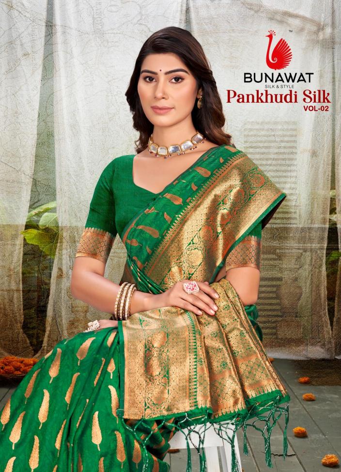 Pankhudi Silk Vol-2 By Bunawat Festival Wear Latest Silk Sarees Collection