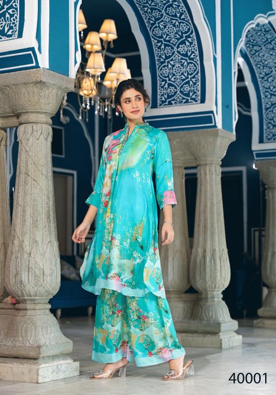 pr apoorva vol 1 muslin handwork elegant style full stitch kurti with pant