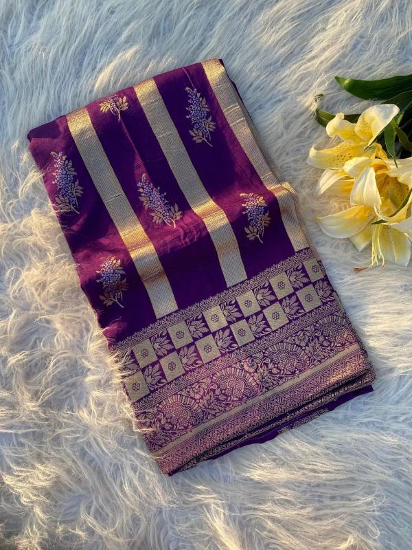 pr kc 3069 mushroo silk weaving design attractive look saree exports 