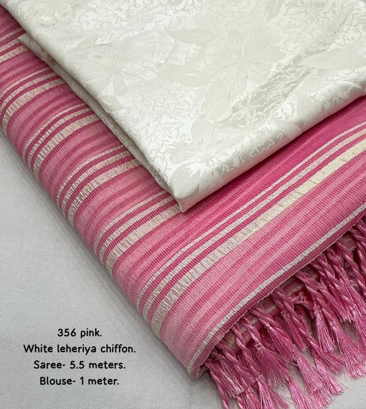 pr kc 356 white leheriya amazing checks trendy sarees online at affordable prices
