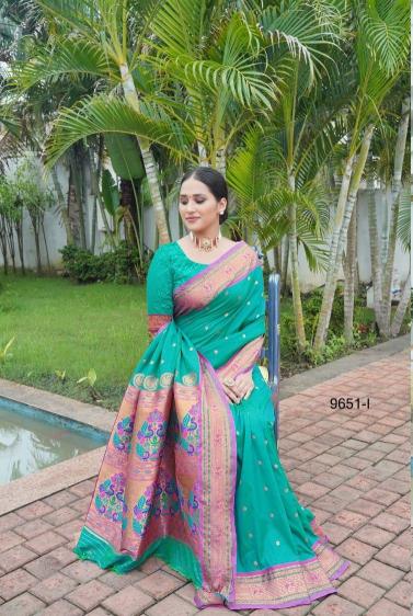 pr pushpa hit design paithani silk fashionable saree with fancy blouse 
