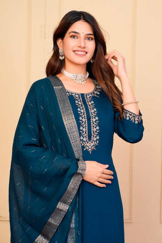 pr tanisha vol 17 viscose chanderi readymade modern salwar kameez