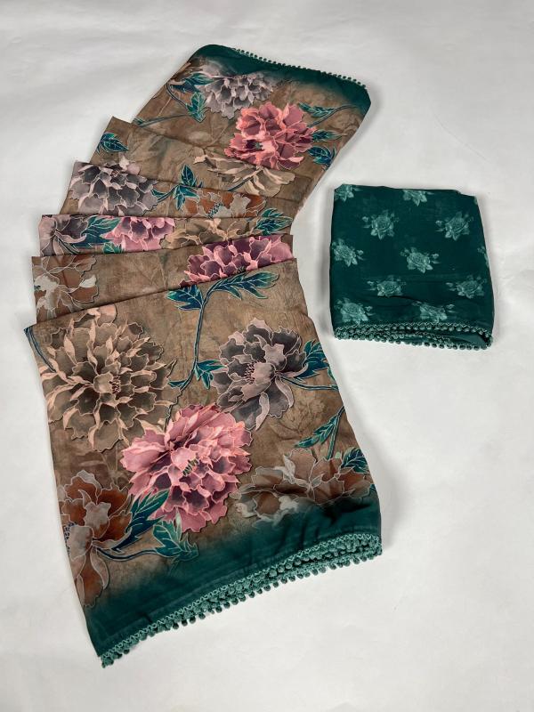 pr ynf7008 georgette popular design fancy saree with blouse 