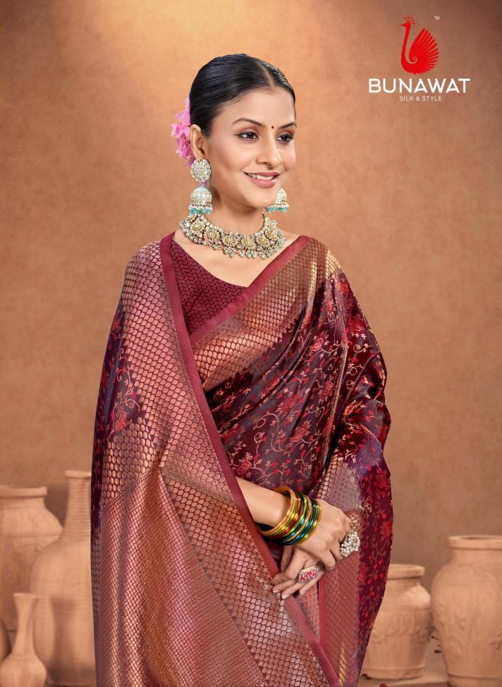 Rajwadi By Bunawat Traditional Wear New Designer Silk Sarees Collection
