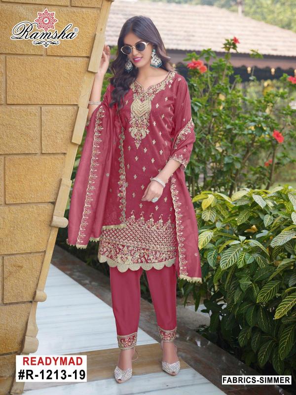1213 nx by ramsha traditional wear simmer modern pakistani suits 