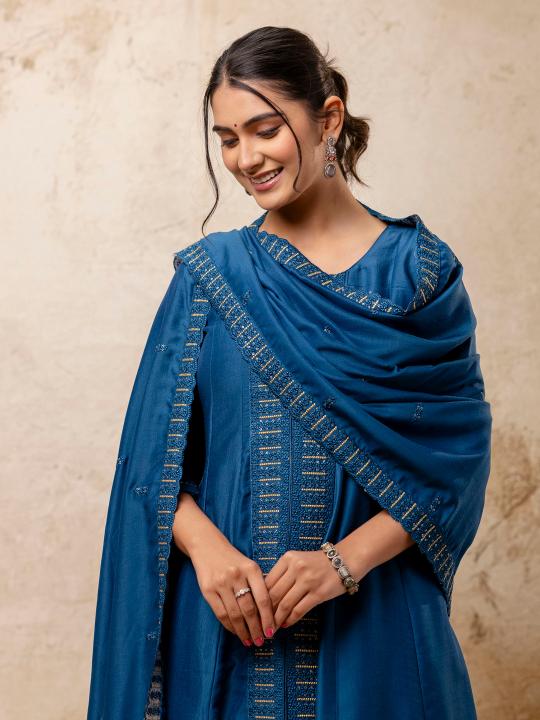 ROOPVATI READYMADE TOP BOTTOM DUPATTA SET 