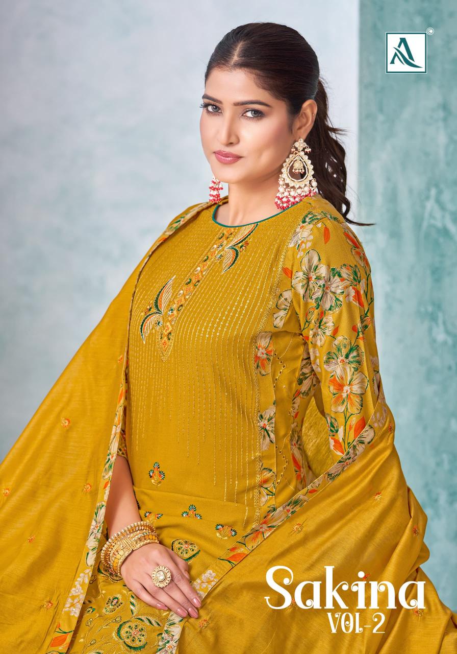 alok launch sakina vol 2 viscose rayon modern salwar kameez