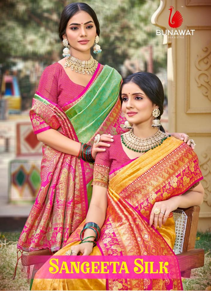 Sangeeta Silk By Bunawat Wedding Wear Banarasi Silk Sarees New Collection