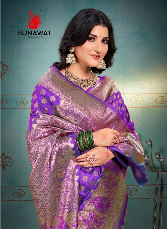 SHOURYA SILK BY BUNAWAT WEDDING FESTIVAL WEAR SILK FABRIC SAREE COLLECTION