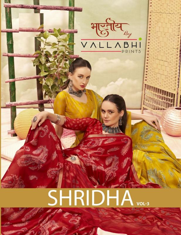 vallabhi print shridha vol 3 georgette traditional wear sarees online  
