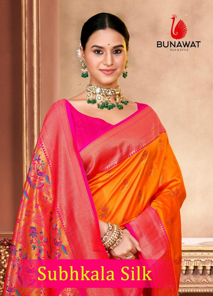 Subhkala Silk By Bunawat South Indian Look Designer Silk Sarees Collection