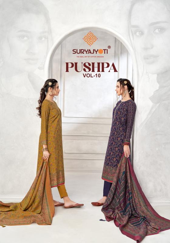 pushpa vol 10 by suryajyoti modal print new design dress material online 
