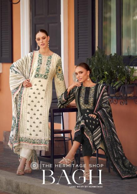 BAGH VOL 2 BY THE HERMITAGE JAM SATIN FANCY DRESS MATERIALS