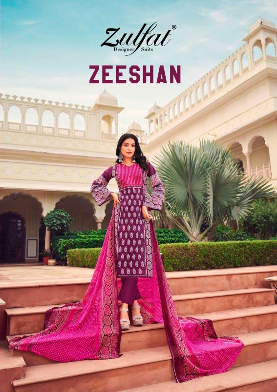 zeeshan by zulfat designer cotton casual daily wear plus size pakistani 3pcs dress 