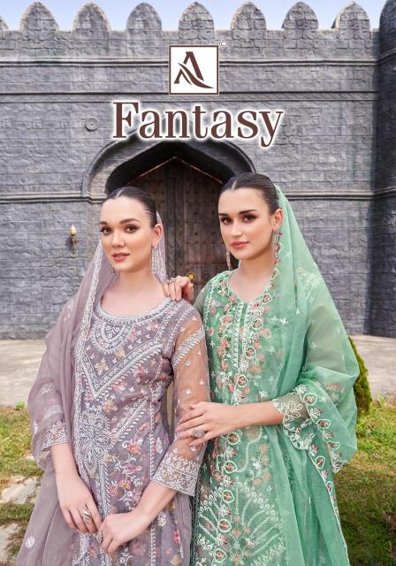fantasy by alok organza modern pakistani dress material online 