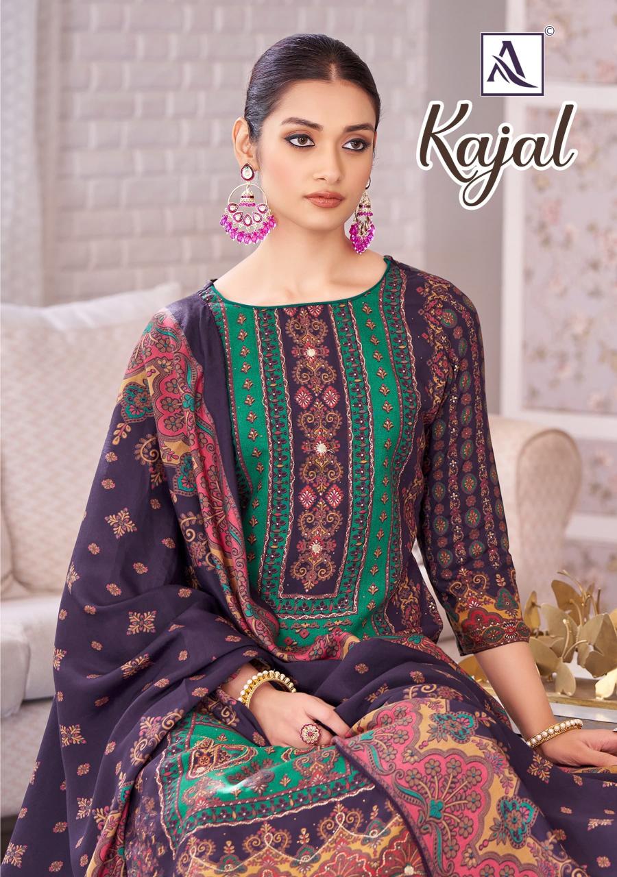kajal by alok viscose rayon pakistani suit for womens 