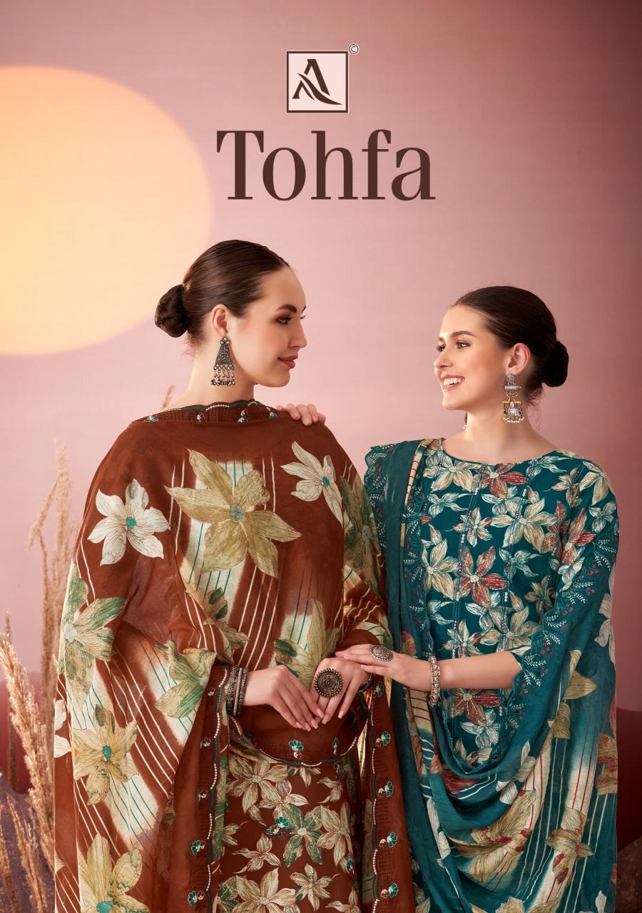 tohfa by alok cambric modern pakistani dress material 