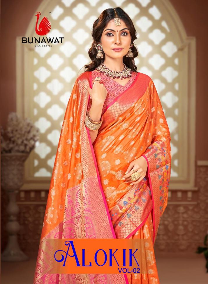 Alokik Vol-2 By Bunawat Traditional Wear Fancy Silk Sarees Collection
