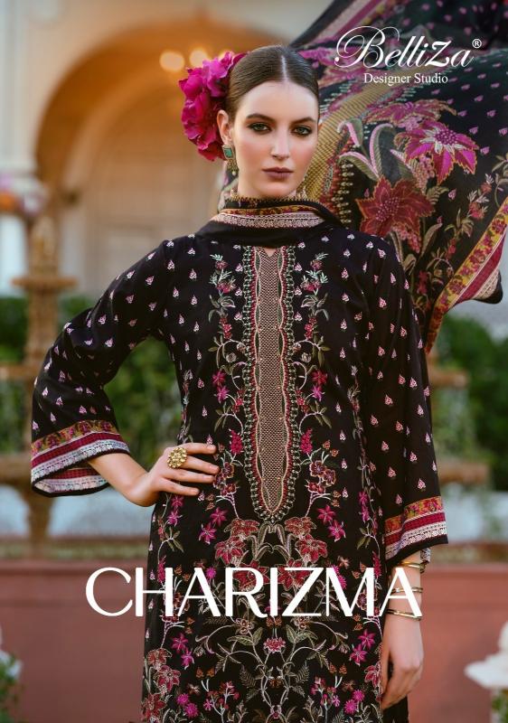 charizma by belliza designer cotton comfortable unstitch suits 