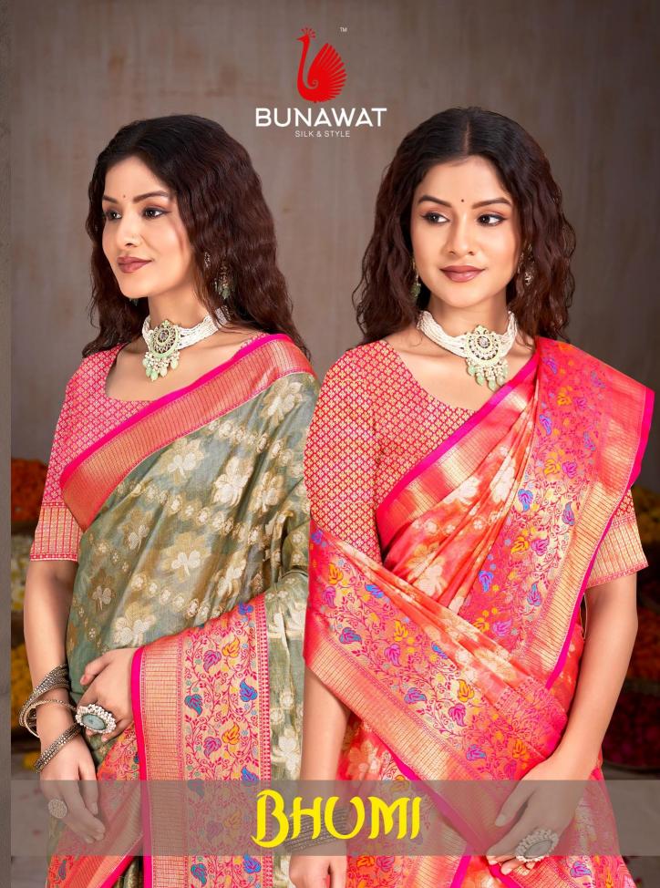 Bhumi By Bunawat Festival Wear Latest Designer Silk Sarees Collection