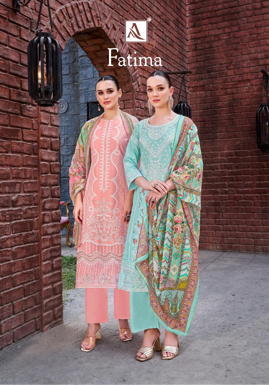 alok fatima cambric lawn model pakistani unstitch 3pcs dress online 