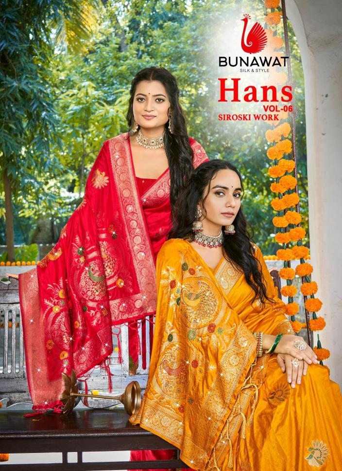 Hans Vol-6 New Designer Wedding Wear Silk Sarees Collection