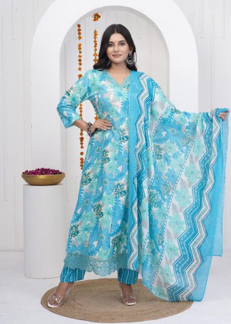 HERITAGE ANARKALI READYMADE SUITS SUMMER