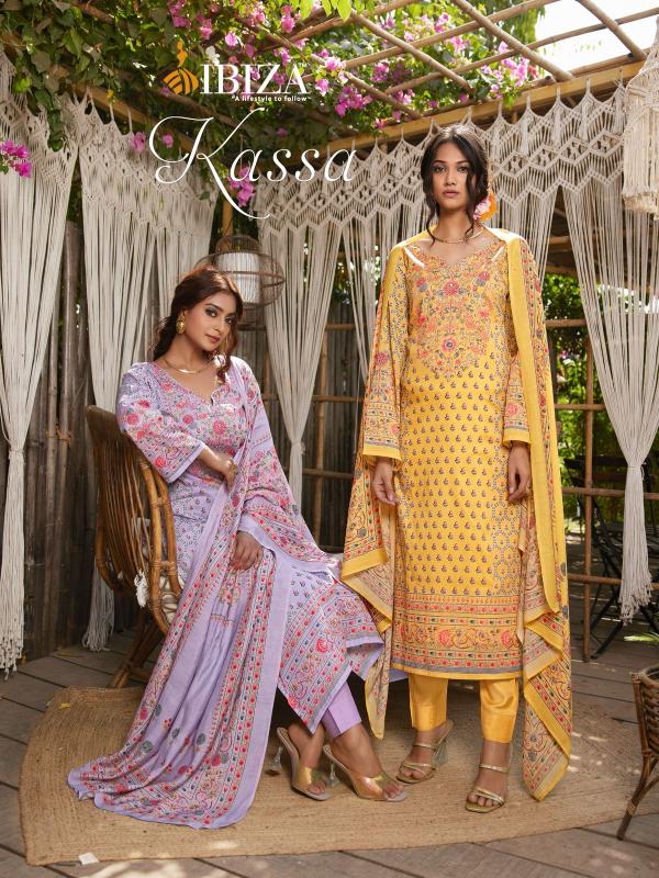 ibiza kassa lawn cotton classic look dress material online 