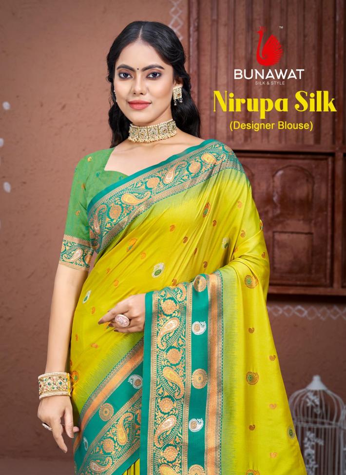 Nirupa Silk By Bunawat New Designer Fancy Silk Sarees Collection