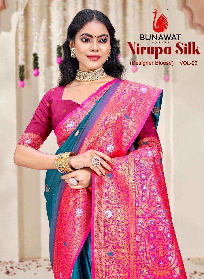 Nirupa Silk Vol-2 By Bunawat Festival Wear New Designer Silk Sarees Collection