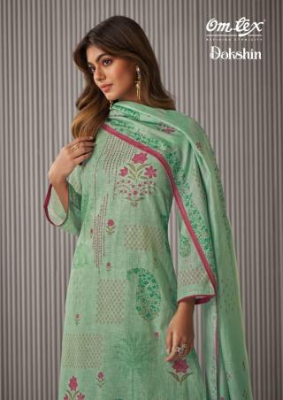 dakshin by omtex linen cotton amazing printed dress material  