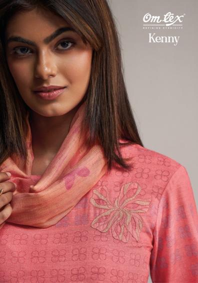 kenny by omtex linen cotton hit design dress material online  