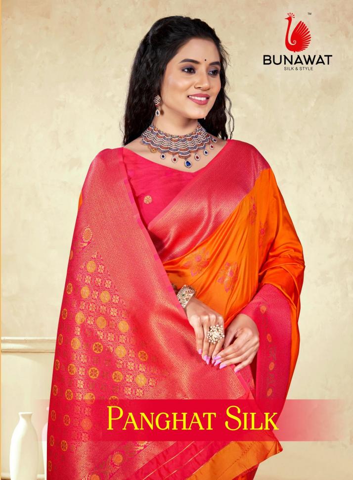 Panghat Silk By Bunawat Traditional Wear New Designer Silk Sarees Collection