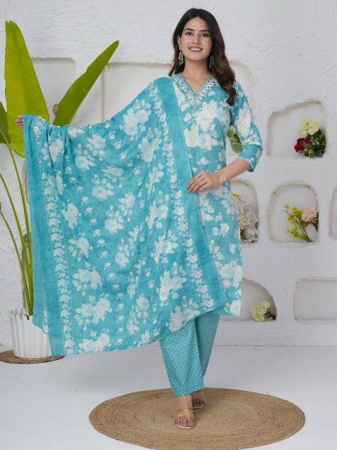 pr jodhpuri hit design fancy cotton combo set salwar suit sets 