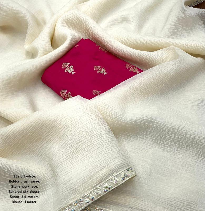 pr kc 352 bubble crush hit design stylish look saree online 