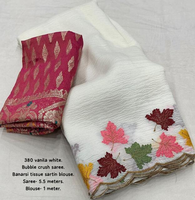 pr kc 380 mapple crush hit design casual wear saree supplier 