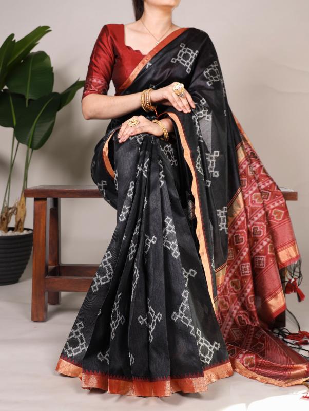 pr ynf7417 popular design jacquard silk saree with fancy blouse 