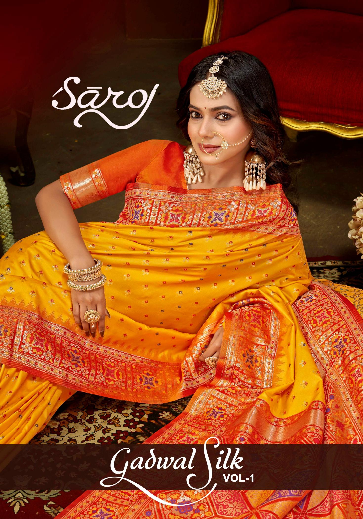 Gadwal Silk Saroj Vol.1 Soft rich pallu saree