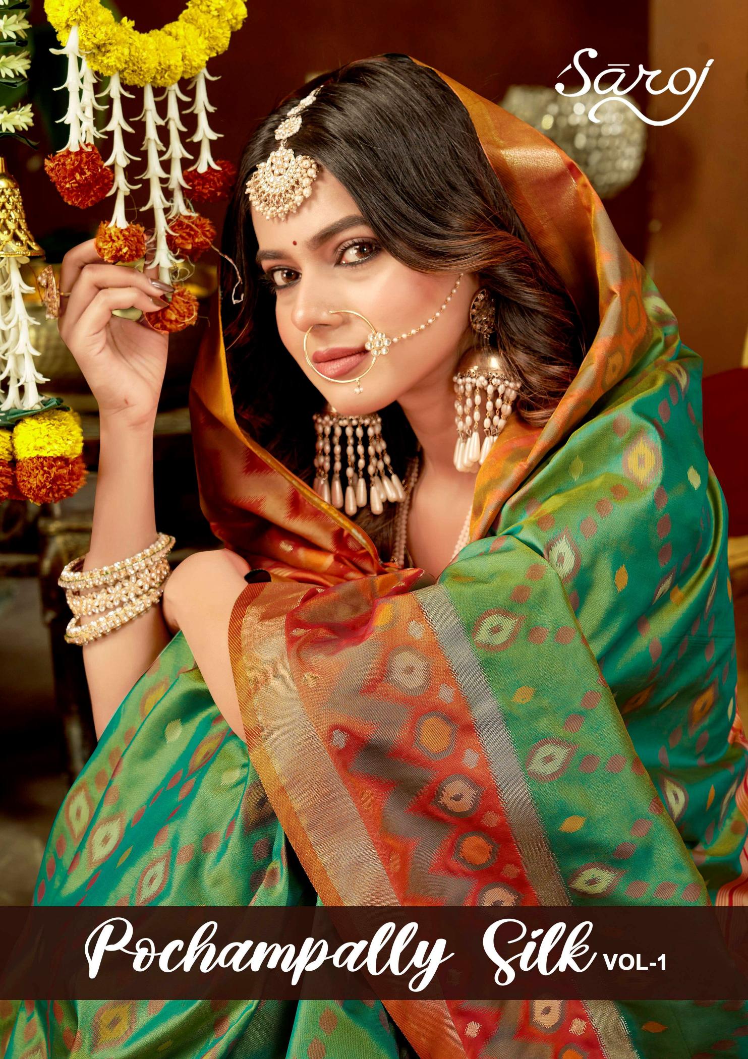 Pochampally silk Saroj vol.1 soft silk saree