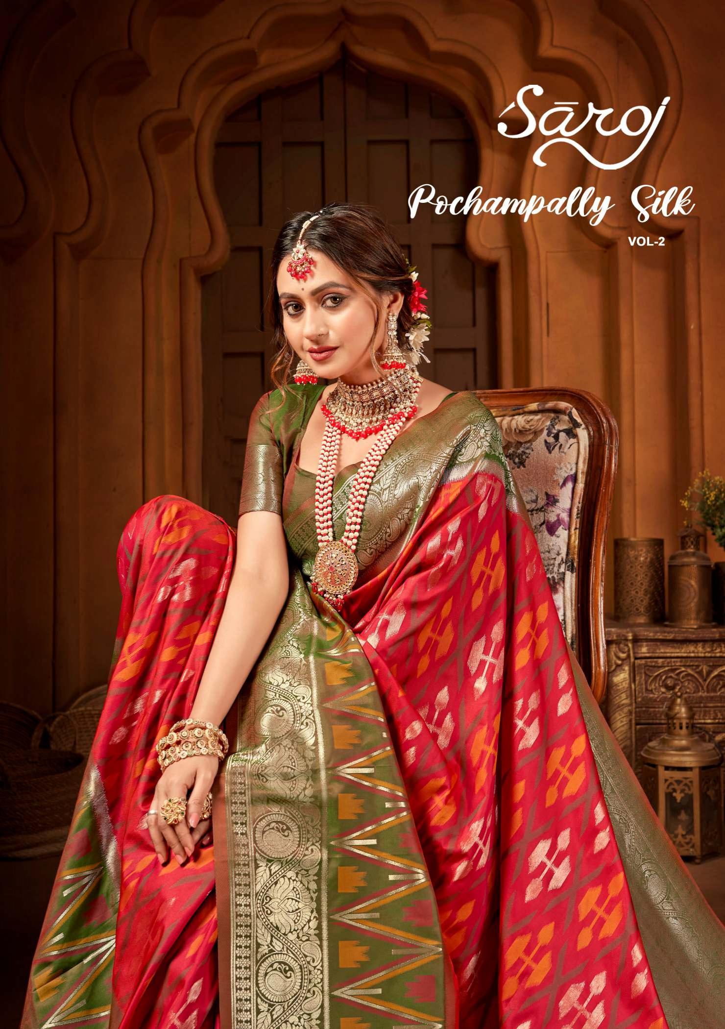 Pochampally silk Saroj vol.2 soft silk saree
