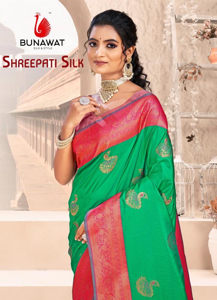 Shreepati Silk By Bunawat New Designer Festival Wear Silk Sarees Collection