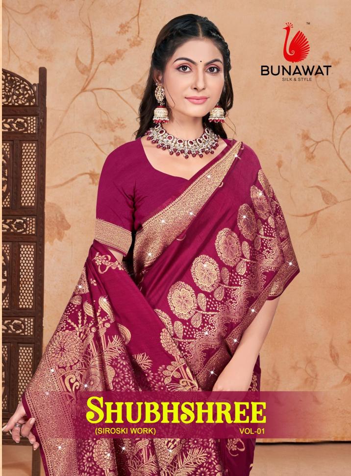 Shubhshree Vol-1 By Bunawat Latest Designer Heavy Silk Wedding Sarees Collection